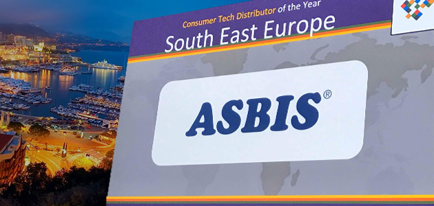 ASBIS je priznat kao &apos;Consumer Tech Distributer godine&apos; diljem jugoistočne Europe