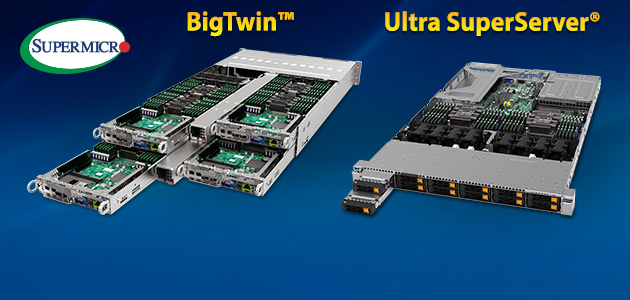 BigTwin™ sustav i Ultra SuperServer® donose dvoznamenkaste performanse infrastrukture za rješavanje kritičnih implementacija